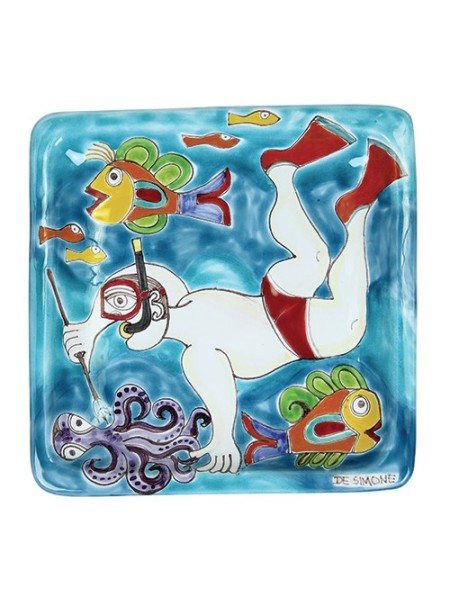 Squared Plate 24x24 DS 40 Underwater Fisherman