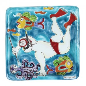 Squared Plate 24x24 DS 40 Underwater Fisherman