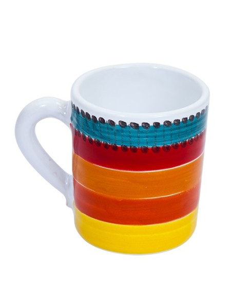 Tazza Mug Ceramiche De Simone decorata a mano Pantelleria