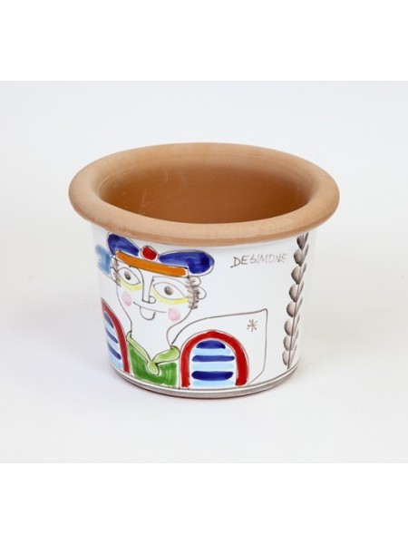 Vaso Tondo marinaio ceramiche de simone Folk VSPT819FK-2