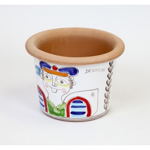 Vaso Tondo marinaio ceramiche de simone Folk VSPT819FK-2
