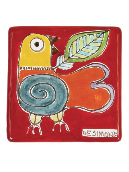 Tozzetto Uccello ceramiche de simone Folk TZT685FCFK-22