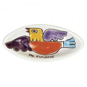 sicilian ceramic Ashtray Folk bird de simone pottery PC280FK-1