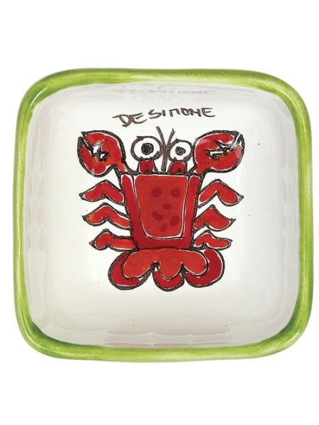 Posacenere Folk Cancro ceramiche de simone PC755FK-1