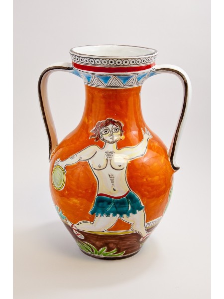 Vaso DS Quartara Siciliana VS670GR ceramiche artigianali siciliane de simone