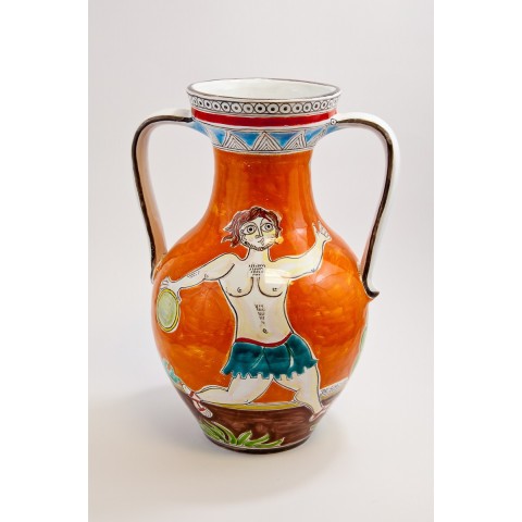 Vaso DS Quartara Siciliana VS670GR ceramiche artigianali siciliane de simone