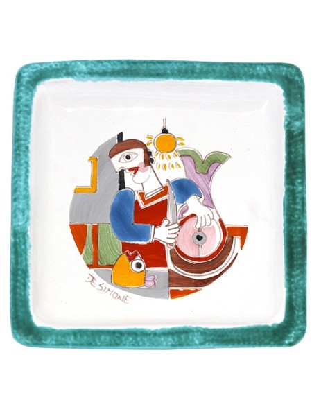 Square Plate Folk swordfish cutting PQFK-3