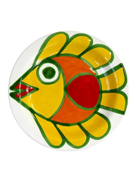Piatto Tondo ceramiche de simone Panarea PTPN