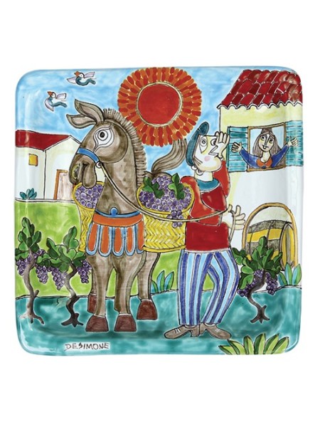 Piatto Quadrato 24x24 DS 39 Vendemmia