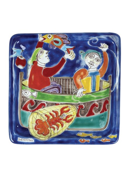 Squared plate 24x24 DS 44 Fishermen