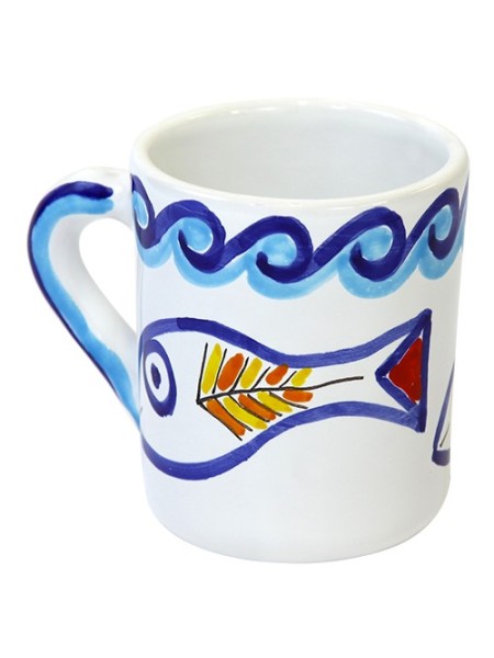 Tazza Mug Ceramiche De Simone decorata a mano Scirocco