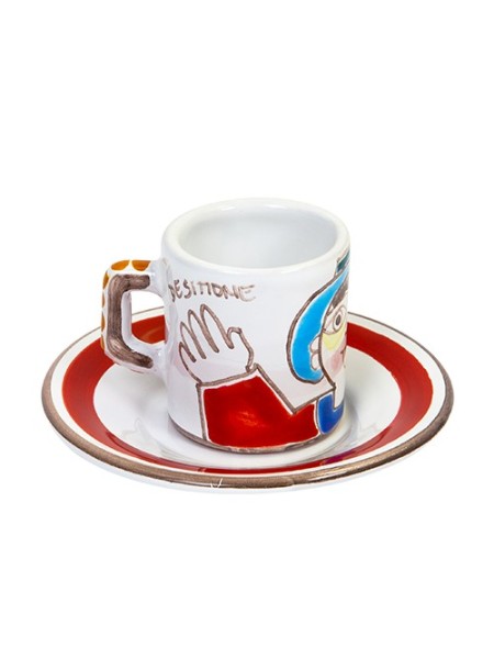 Coffee Cup with Saucer Folk TZZ58FK