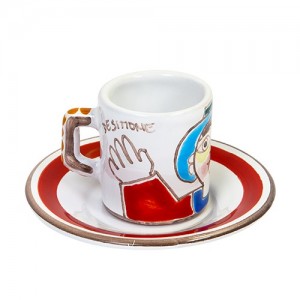 Tazzina caffè piattino Folk TZZ58FK