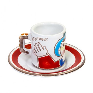 Tazzina caffè piattino Folk TZZ58FK