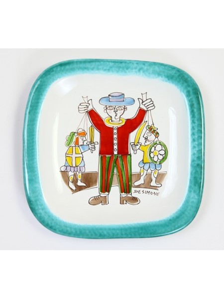 Piatto stondato Folk Pupi Siciliani PQTFK-8