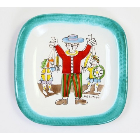 Piatto stondato Folk Pupi Siciliani PQTFK-8