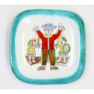 Piatto stondato Folk Pupi Siciliani PQTFK-8