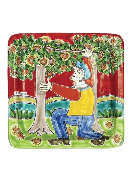 Squared Plate DS 20x20 Chestnut Harvesting