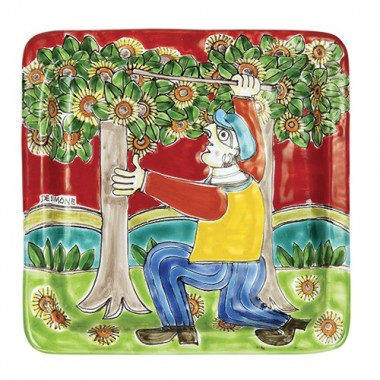 Squared Plate DS 20x20 Chestnut Harvesting