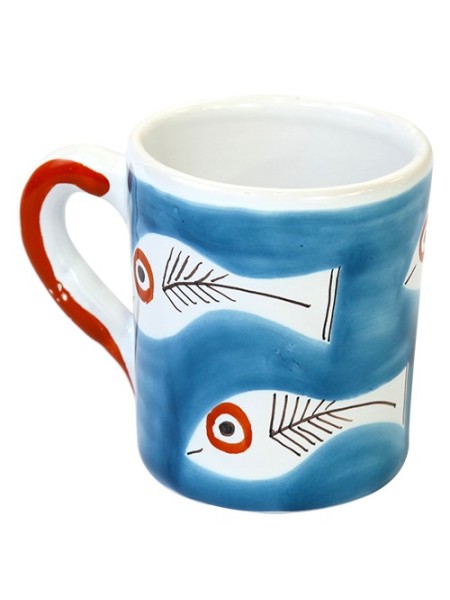 Tazza Mug Ceramiche De Simone decorata a mano Itaca