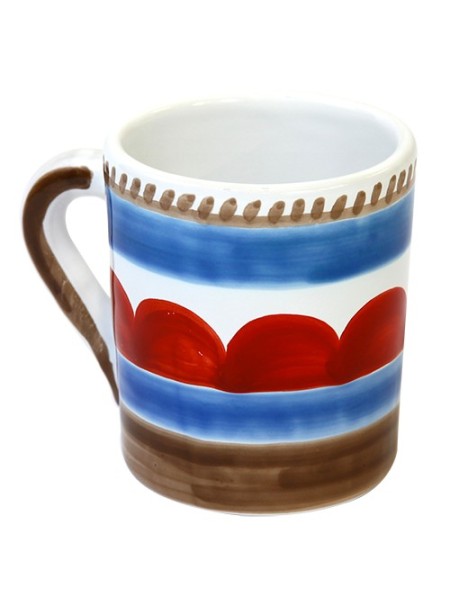 Tazza Mug Ceramiche De Simone decorata a mano Lampedusa