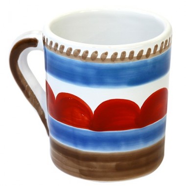 Tazza Mug Ceramiche De Simone decorata a mano Lampedusa