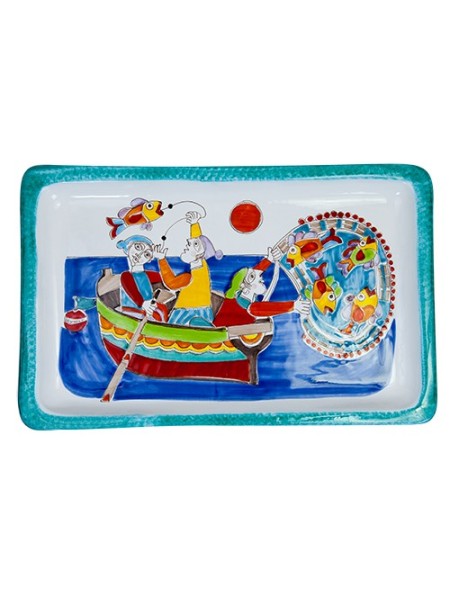 Rectangular Tray Folk Fishermen VSS43FK2