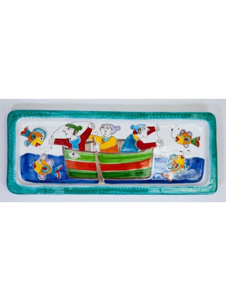 Rectangular Tray Folk Fishermen VSS38FK2