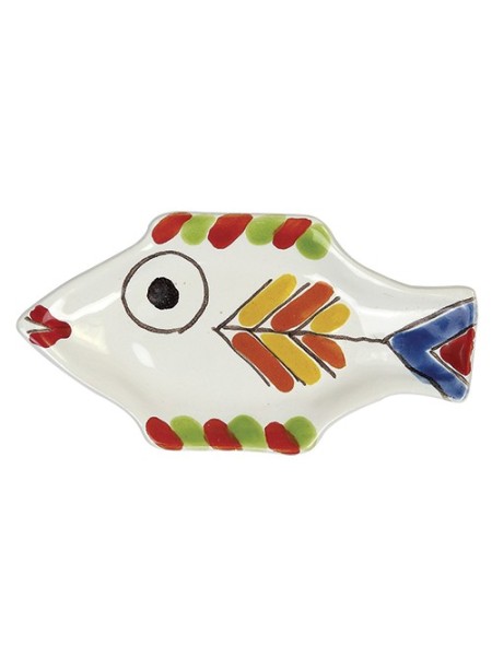 Posacenere forma pesce ceramiche de simone Folk PC280FK-4