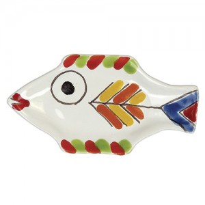 Posacenere forma pesce ceramiche de simone Folk PC280FK-4