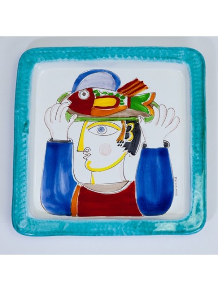 Square Plate Folk PQ28FK-2 Waiter