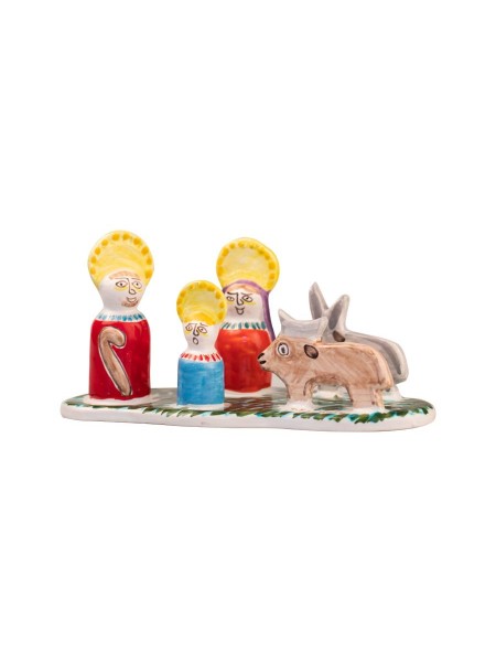 Ceramic handmade Christmas Crib de simone pottery PRE813