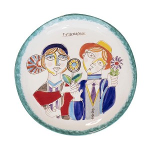 Piatto tondo Folk 30 cm Coppia