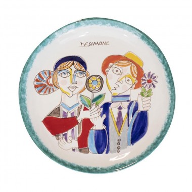 Piatto tondo Folk 30 cm Coppia