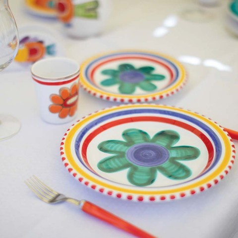 Piatto Tondo Alicudi PTAL Ceramiche De Simone