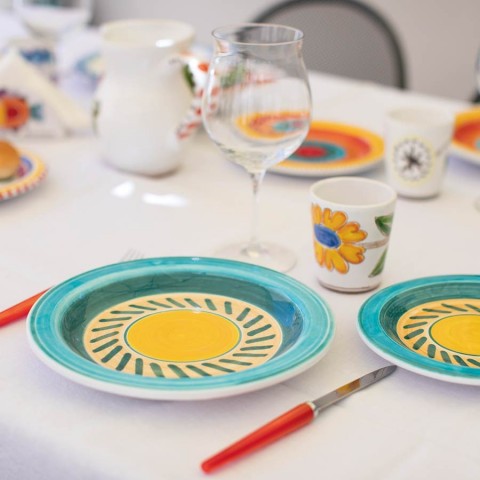 Piatto Tondo Naxos PTNA Ceramiche De Simone