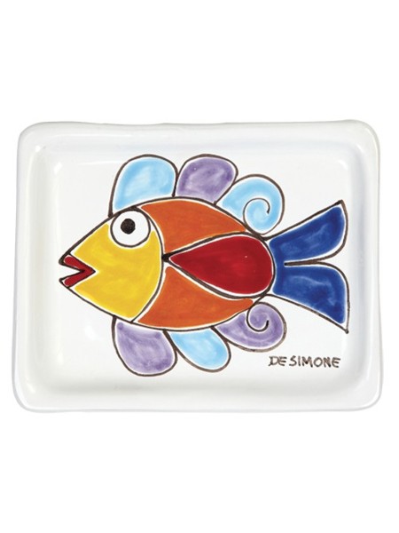Posacenere Folk pesce ceramiche de simone PC282FK-2