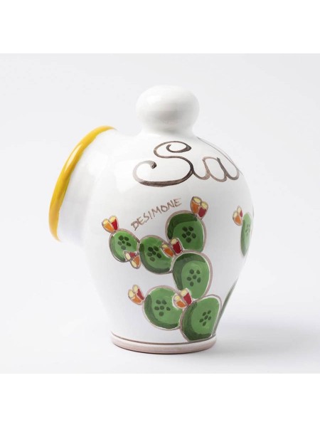 Porta Sale Folk Fichi d'India ceramiche de simone PS5FK