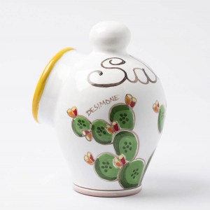 Porta Sale Folk Fichi d'India ceramiche de simone PS5FK