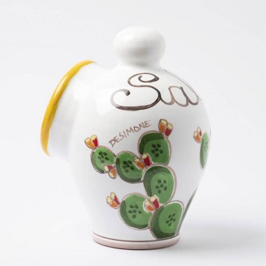 Porta Sale Folk Fichi d'India ceramiche de simone PS5FK