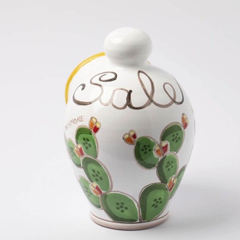 Ceramiche de simone Porta Sale Folk fichi d'india PS5FK