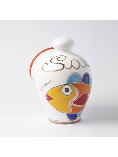 Porta Sale Folk Pesce PS5FK ceramiche de simone