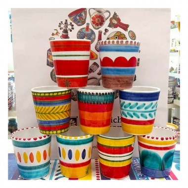 Bicchiere Capri Ceramiche De Simone