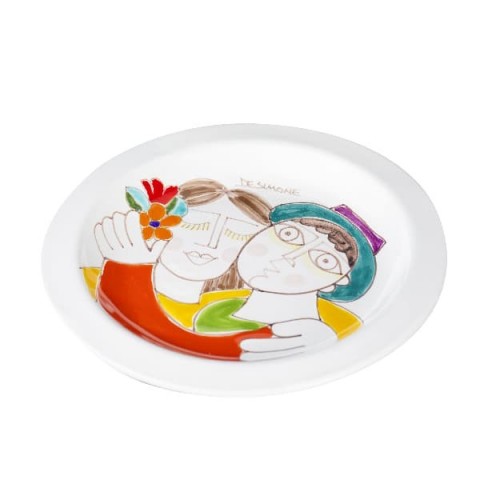 Piatto Tondo ceramiche de simone Fidanzati PTFKE