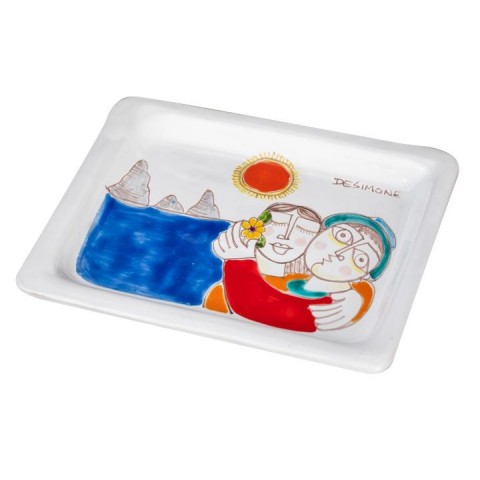 Rectangular tray Lovers 20x16 cm