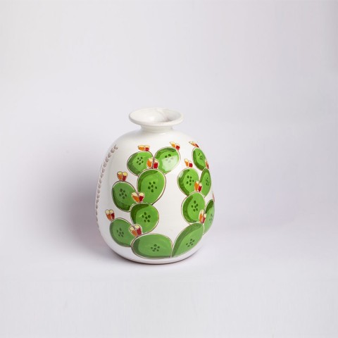 Vaso Tondo Folk VS548FK retro ceramiche de simone cactus