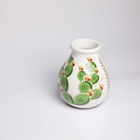 Vaso ceramiche de simone fichi d'india Folk VS539FC