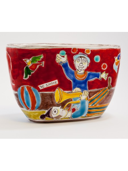 Vaso DS VS730BDS giocoliere ceramiche de simone