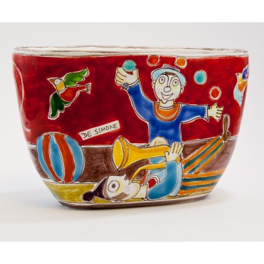 Vaso DS VS730BDS giocoliere ceramiche de simone