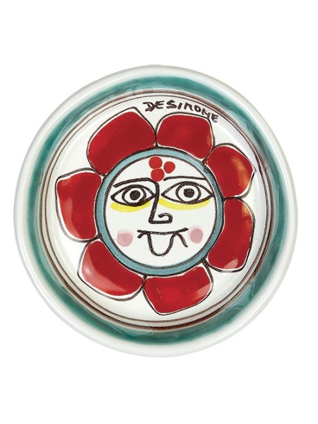 Posacenere Folk sole ceramiche de simone PC309FK-1